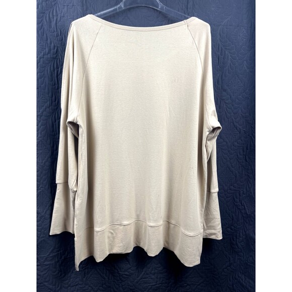 Hongqizo Cold Shoulder Long Sleeve Sweatshirt Casual Side Split Chic SZ XXL:NWOT - Picture 6 of 11